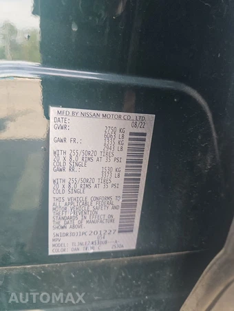 2023 Nissan Pathfinder Platinum – miniatura 15