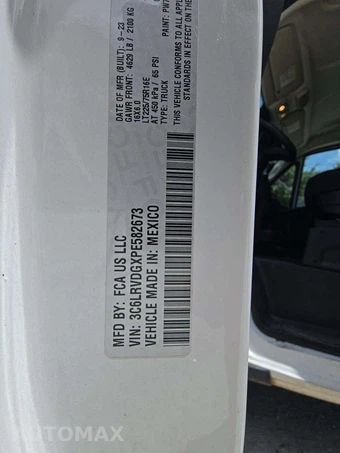 2023 Ram ProMaster 2500 Cargo Van High Roof 159.0" WB - miniatura 2