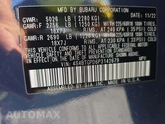 2023 Subaru Outback Touring XT - miniatura 5