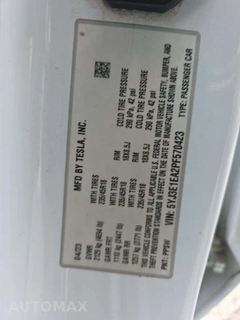 2023 Tesla Model 3 Standard Range – miniatura 5