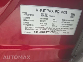2023 Tesla Model X Standard Range – miniatura 2
