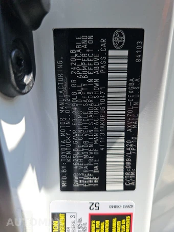 2023 Toyota Camry Hybrid XLE - miniatura 14