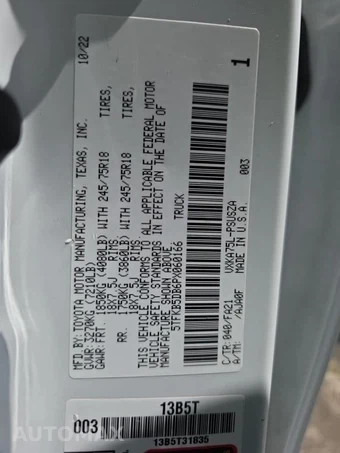 2023 Toyota Tundra SR Crew Cab Short Bed - miniatura 17