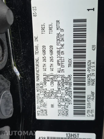 2023 Toyota Tundra SR5 Crew Cab Short Bed - miniatura 14