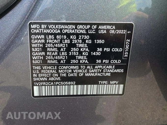2023 Volkswagen Atlas V6 SEL Premium R-Line - miniatura 2