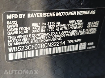 2024 BMW iX Sports Activity Vehicle xDrive50 - miniatura 14