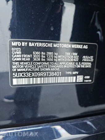 2024 BMW X6 Sports Activity Coupe xDrive40i - miniatura 15