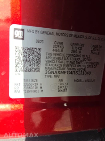 2024 Chevrolet Equinox RS 1RS - miniatura 14