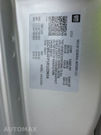 2024 Chevrolet Express 2500 Cargo Van 1WT 135.0" WB - miniatura 16