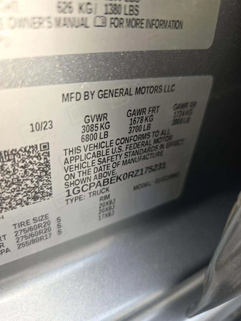 2024 Chevrolet Silverado 1500 Custom Crew Cab Short Bed 1CX - miniatura 2