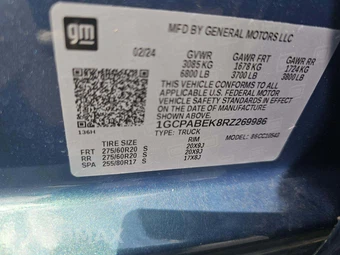 2024 Chevrolet Silverado 1500 Custom Crew Cab Short Bed 1CX - miniatura 5