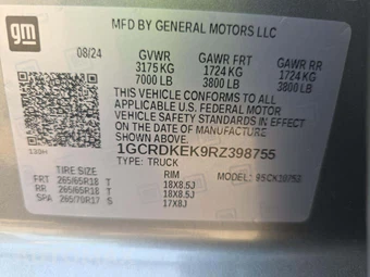 2024 Chevrolet Silverado 1500 LT Extended Cab Medium Bed 2FL - miniatura 2