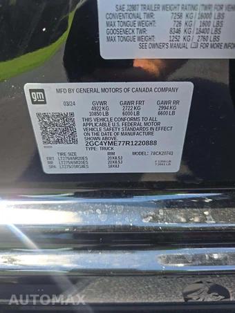 2024 Chevrolet Silverado 2500HD Custom Crew Cab Medium Bed 1CX - miniatura 5