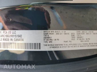 2024 Chrysler Pacifica Touring L 121.6" WB - miniatura 21