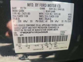 2024 Ford Explorer Limited - miniatura 5