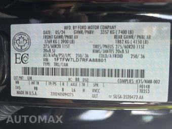 2024 Ford F-150 Hybrid Platinum Crew Cab Medium Bed - miniatura 5