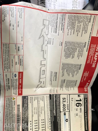 2024 Ford F-150 Raptor Crew Cab Short Bed - miniatura 35
