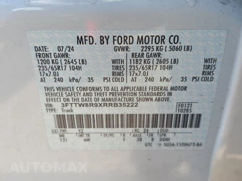 2024 Ford Maverick Lariat Tremor Crew Cab Short Bed - miniatura 14