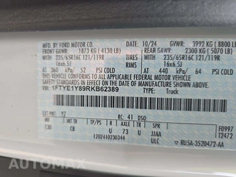 2024 Ford Transit 150 Cargo Van Low Roof 130.0" WB - miniatura 2