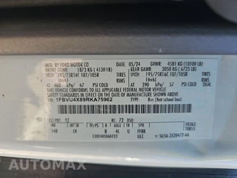 2024 Ford Transit Passenger Wagon XLT DRW High Roof 148.0" WB - miniatura 15