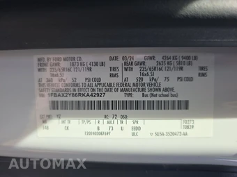 2024 Ford Transit Passenger Wagon XLT Low Roof 148.0" WB - miniatura 15