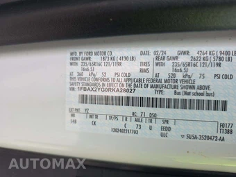 2024 Ford Transit Passenger Wagon XLT Low Roof 148.0" WB - miniatura 2