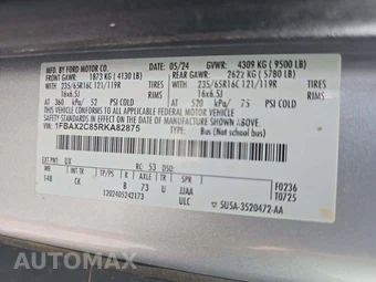 2024 Ford Transit Passenger Wagon XLT Medium Roof 148.0" WB - miniatura 2
