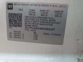 2024 GMC Sierra 1500 Pro Crew Cab Medium Bed 1SA - miniatura 14