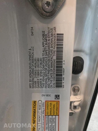 2024 Honda Accord Hybrid EX-L - miniatura 11