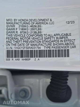 2024 Honda Accord Hybrid Sport - miniatura 2