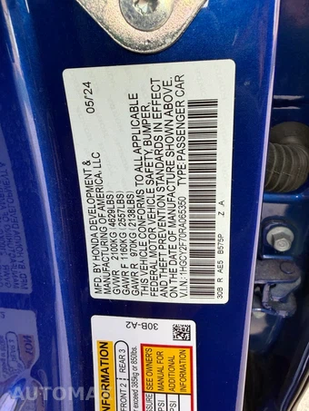 2024 Honda Accord Hybrid Sport-L - miniatura 31
