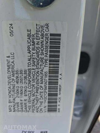 2024 Honda Accord Hybrid Touring - miniatura 6