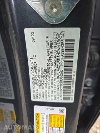 2024 Honda Accord Sedan EX - miniatura 14