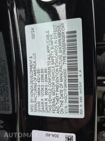 2024 Honda Accord Sedan EX - miniatura 17