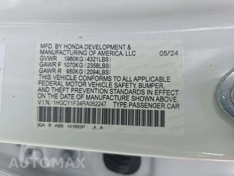 2024 Honda Accord Sedan EX - miniatura 5