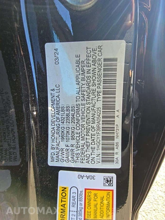 2024 Honda Accord Sedan EX - miniatura 5