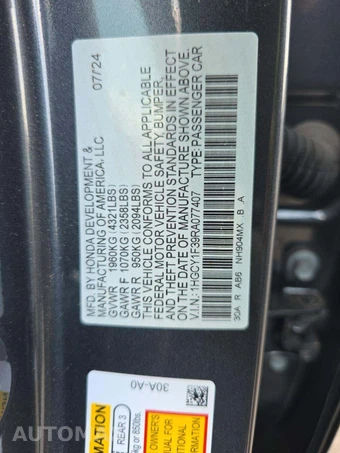 2024 Honda Accord Sedan EX - miniatura 2