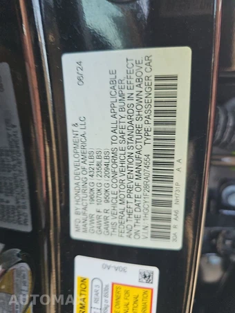 2024 Honda Accord Sedan LX - miniatura 14