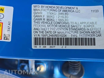 2024 Honda Civic Hatchback Sport - miniatura 2