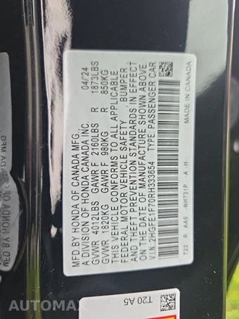 2024 Honda Civic Sedan EX - miniatura 18