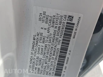 2024 Honda Civic Sedan EX - miniatura 14