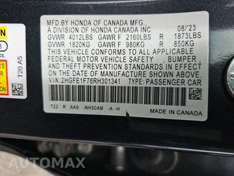 2024 Honda Civic Sedan EX - miniatura 14