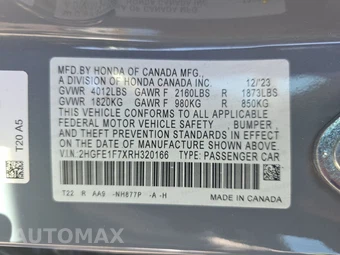 2024 Honda Civic Sedan EX - miniatura 14