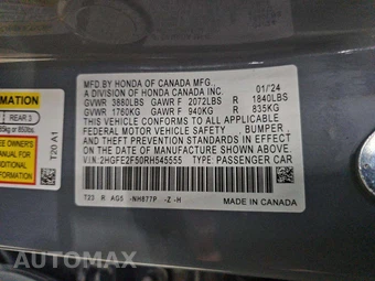 2024 Honda Civic Sedan Sport - miniatura 5