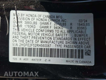 2024 Honda Civic Sedan Sport - miniatura 5