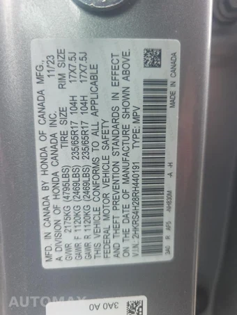 2024 Honda CR-V LX - miniatura 17