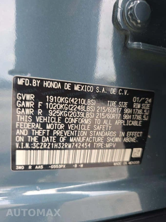 2024 Honda HR-V LX - miniatura 5
