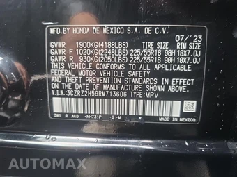 2024 Honda HR-V Sport w/o BSI - miniatura 17