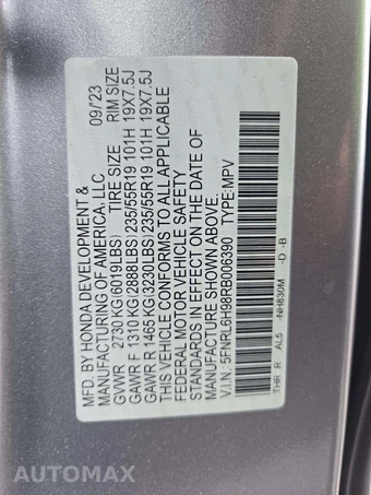 2024 Honda Odyssey Elite 118.1" WB - miniatura 2