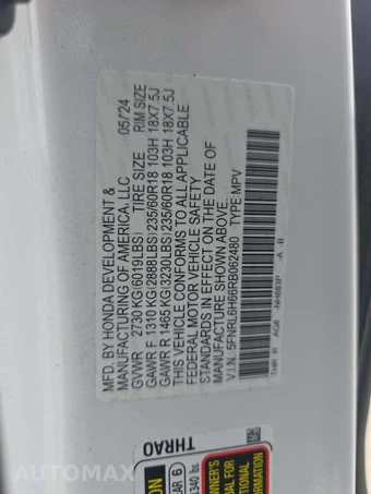 2024 Honda Odyssey EX-L 118.1" WB - miniatura 5